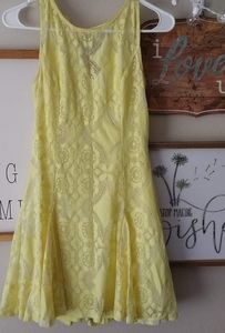Yellow Lace dress!!